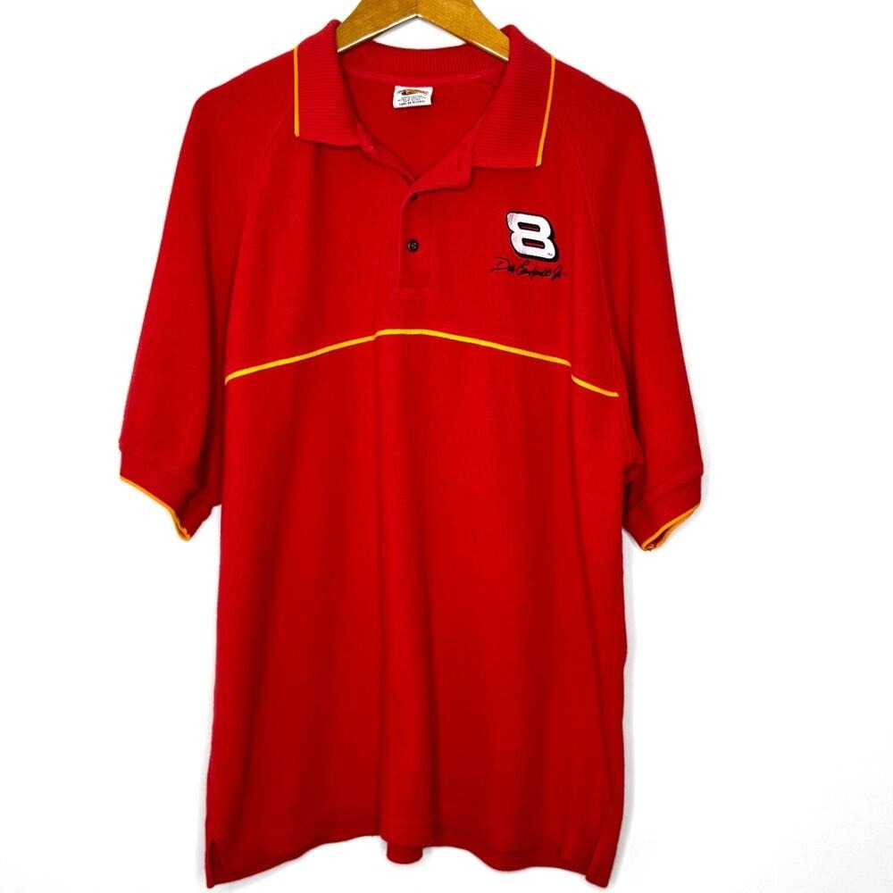 Vintage Winner's Circle Dale Earnhardt Jr.‎ waffle knit polo